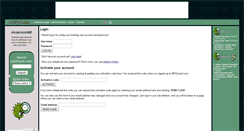 Desktop Screenshot of login.mp3lizard.com